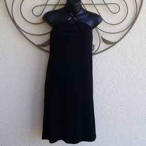 Women's black Dress sexy medium clubwear halter